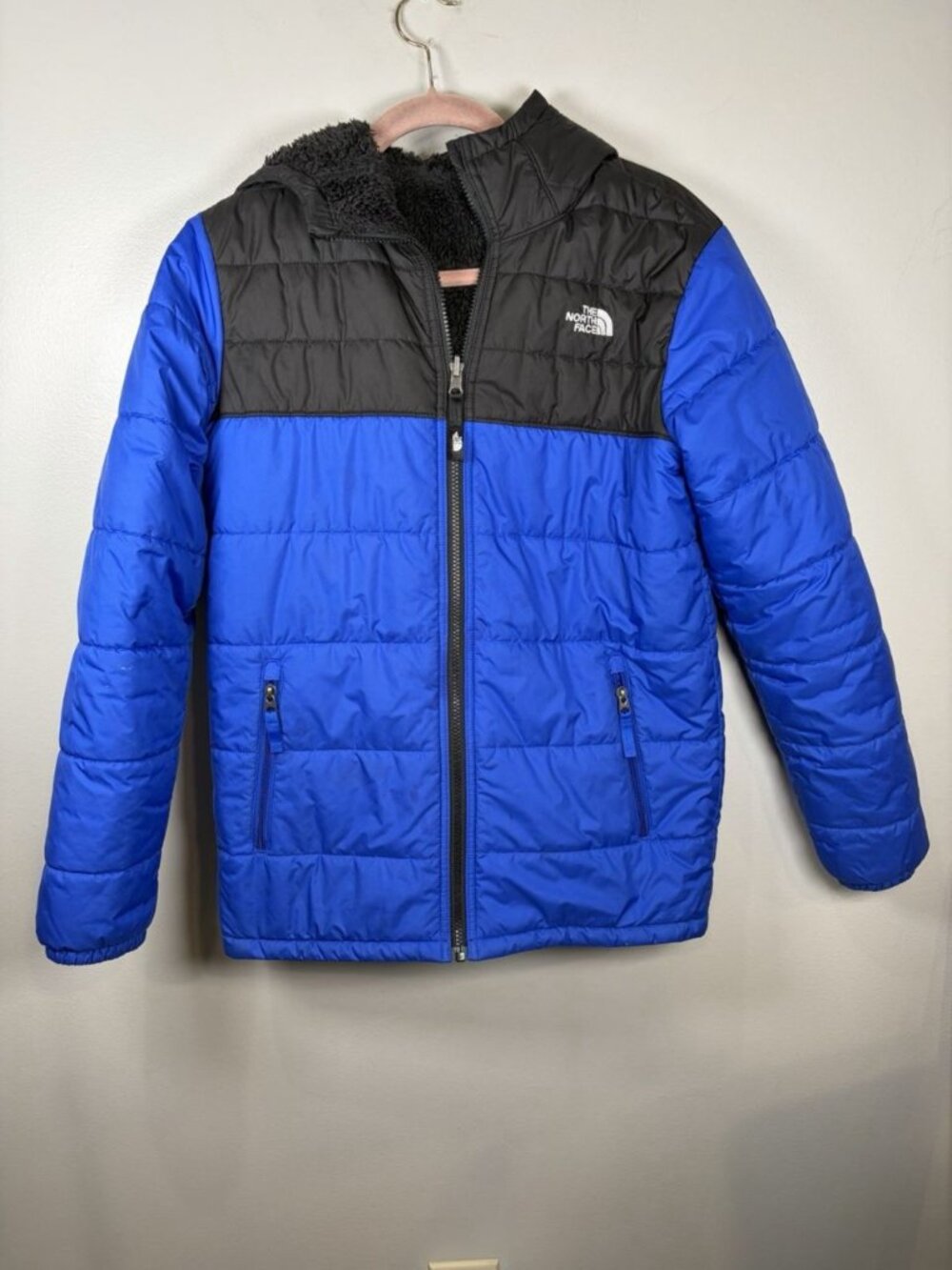 The North Face Boys Reversible Mount Chimborazo Jacket Boys Size XL Puffer